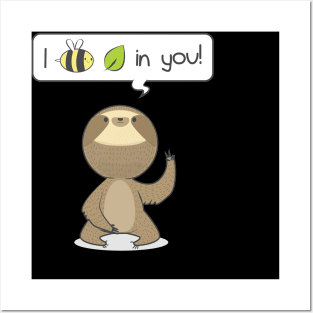 Funny Sloth I Believe In You Retro Posters and Art